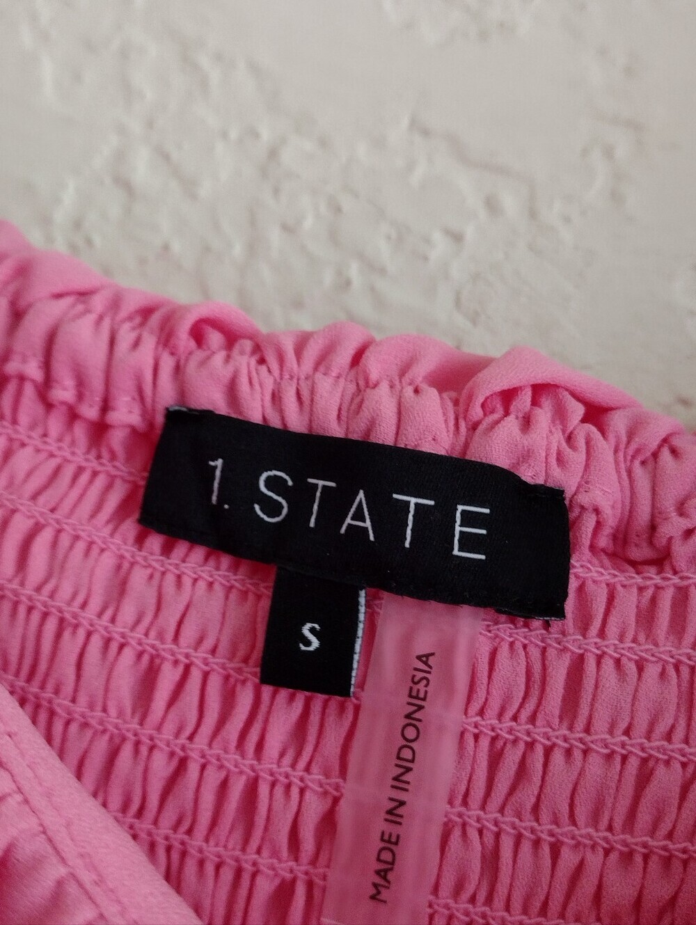 1st. State Women's Pink Ruffle Top - Picture 7 of 8